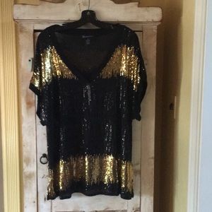 INC Sequined tunic